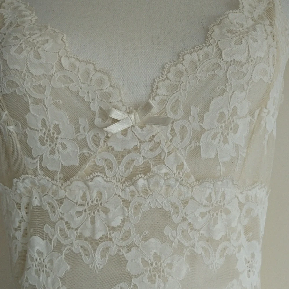 Vintage Victoria's Secret Long Lace Gown Bridal - Picture 5 of 8